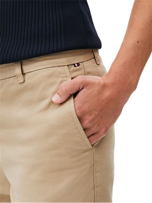 Pantalone donna beige in cotone Tommy Hilfiger | WW0WW45920Z00